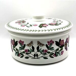 Portmeirion‎ Botanic Garden 1.5 Qt Round Drum Casserole with Lid Vintage